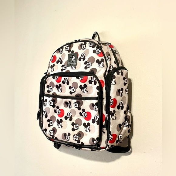 Disney Mickey Mouse Toss Heads Back Pack Baby Diaper Bag Daypack - Picture 3 of 10